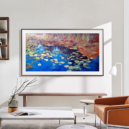 SAMSUNG 55" The Frame QLED 4K Smart TV Quantum Processor 4K drives all-around performance, intelligently optimizing picture, sound, and more to give you a truly breathtaking viewing experience