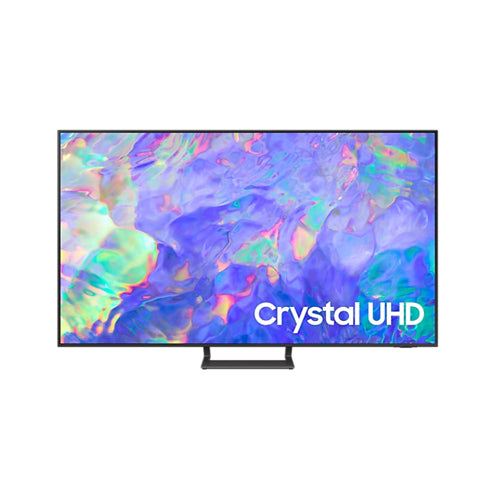 Samsung vivid crystal color on our slimmest profile · Sleek and slim, more than ever. AirSlim · Feel every shade of color as intended in powerful 4K. Crystal Processor 4K.