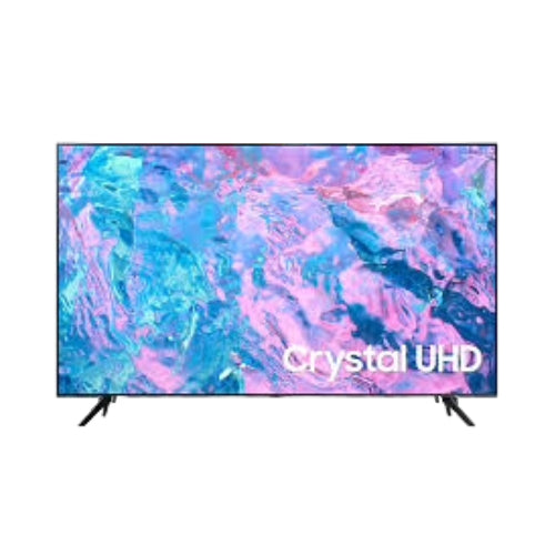 SAMSUNG 75" 4K LED TV UA75CU7000: Crystal-clear 4K with HDR 10+, Adaptive Sound, Wireless Dex, Google Meet for Enhanced Connectivity