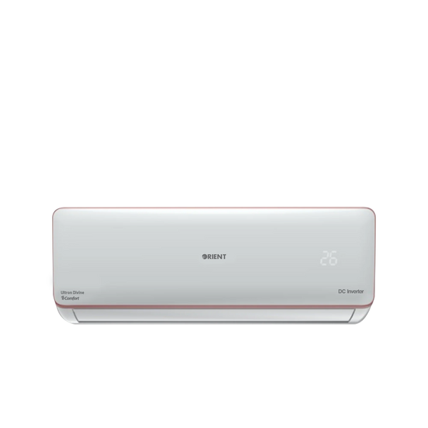 ORIENT 1.5 Ton Ultron DIVINE 18G E-Comfort: DC Inverter, T3 Tropicalized, Auto Clean, 4D Air Throw, Heat & Cool, Gold Fin, Turbo Mode, WiFi Connectivity, Eco-Friendly R410A, Energy Saving Up to 80%