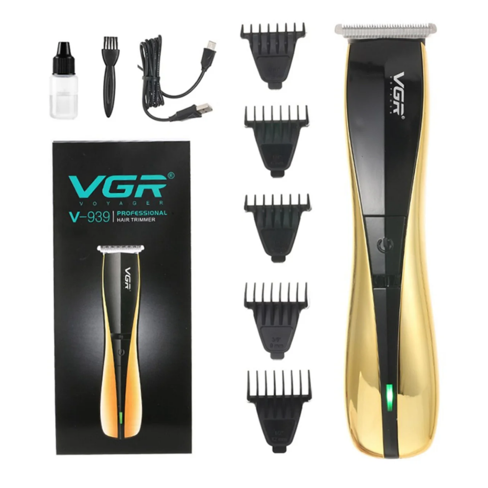 SDA MISC VGR V-939 Hair Trimmer with Precision Blades, Powerful Motor, USB Charging & Professional Cordless Grooming for Beard and Hair