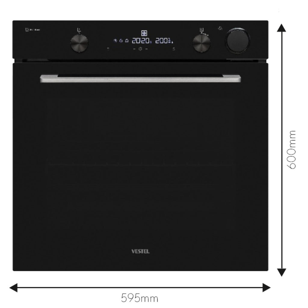 Vestel BO 8764 B Built In Baking & Steam Oven 78 Litres