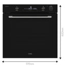 Vestel BO 8764 B Built In Baking & Steam Oven 78 Litres