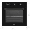 Vestel BO 5782B Built In Baking Oven for Home Kitchen 