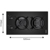 Vestel GS 30G2S1 30cm 2 Burner Gas Hob 