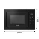 Vestel Frameless Built In Microwave Oven 30 Litres