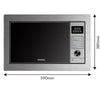 VESTEL BMW 30D1X Built In Grill Microwave Oven 30 Litres