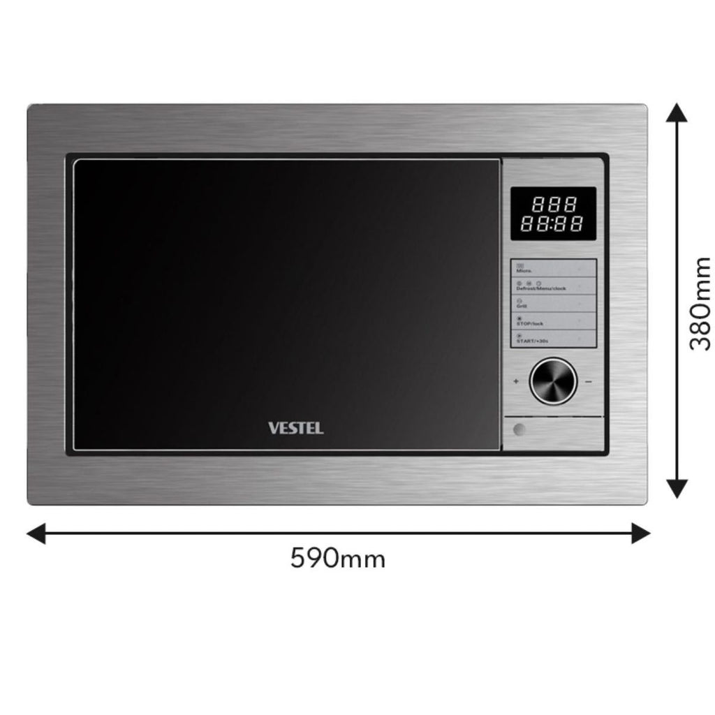VESTEL BMW 30D1X Built In Grill Microwave Oven 30 Litres
