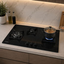 Vestel 3 Burner Tempered Glass Hob 90cm