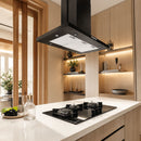 Vestel AD 93320B1 Wall Mounted Black Glass Hood 
