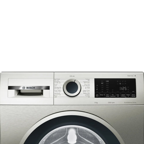 BOSCH Front Loader Washing Machine 9kgWGA142XVGC with EcoSilence Drive and 1200 RPM Spin Speed, Quiet Operation and Graphite Color Finish