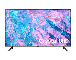SAMSUNG 75" 4K LED TV UA75CU7000: Crystal-clear 4K with HDR 10+, Adaptive Sound, Wireless Dex, Google Meet for Enhanced Connectivity