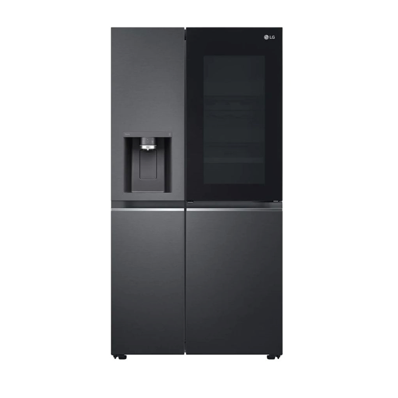 LG GR-X257CQVV Door-in-Door Refrigerator: Smartly Designed Matte Black, 635L Total Storage, Instaview, & Ice