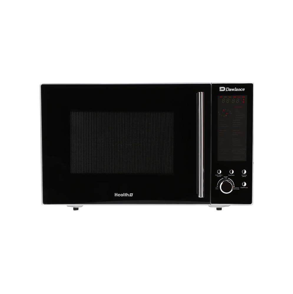 DAWLANCE DW 131 HP Black Stainless Steel Microwave Oven with Grill, 25L Capacity, 1200W Microwave, and 1000W Grill with Digital LED Control