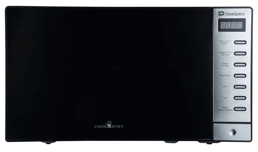 DAWLANCE DW-297 GSS MICROWAVE OVEN EXPERT GRILL AND DIGITAL CONTROL 700W POWER, 20L CAPACITY, FREE STANDING DESIGN IN SLEEK BLACK