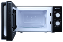 DAWLANCE DW MD10: 20L Black Microwave Oven with Advanced Technology, a Sleek Black Design, and User-Friendly Controls.
