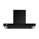 Fischer FKH-T90-05S T-Shape Model 90 cm Chimney Hood without Glass Metal Blower