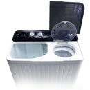 Haier HWM-80CS 8KG Semi-Automatic Top Load Washing Machine with Twin Tub Design, Durable Build, and Efficient Laundry Performance