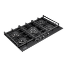 Fischer FBH-G90-5SBF Built In Kitchen Hob Metal knobs SABAF burner 8mm tempered glass panel