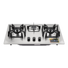 Fischer FBH-SS76-3EPS Built In Kitchen Hob Metal knobs With EPS burner 1.5V battery pulse ignition