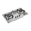 Fischer FBH-SS76-3EPS Built In Kitchen Hob Metal knobs With EPS burner 1.5V battery pulse ignition