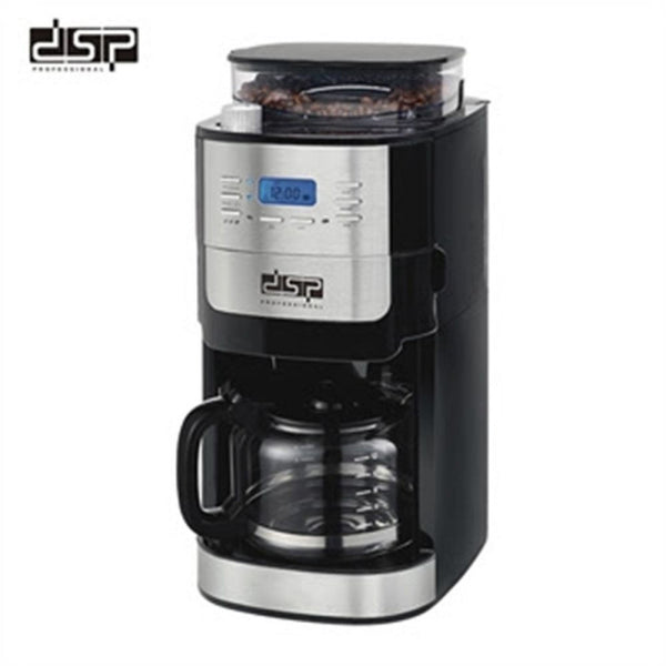 DSP KA 3055 DSP Coffee Maker, Temperature Control, Automatically Grinds Beans, 1.8L Tank
