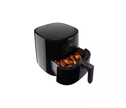 PHILIPS AIR FRYER HD9280/91 Healthy, Tasty and Pair to HomeID for Best Cooking Experience, Rapid Air Technology, 1.2Kg/6.2L Capacity, Black.