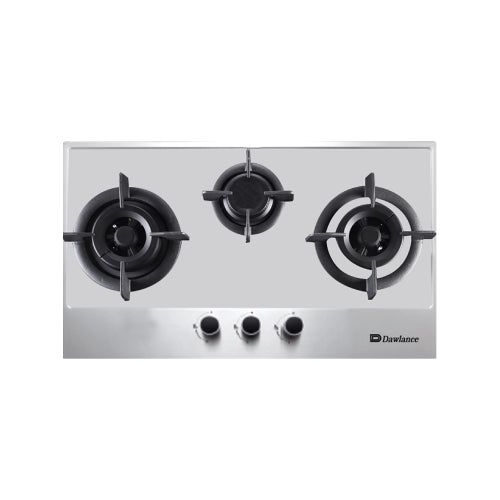 DHM 370 SN A Built-in Hob, Auto Ignition, Spacious Design for big pots, Powerful Wok Burner,  Easy clean & Scratch resistance surface, Double Gas Inlet,