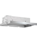 BOSCH DFM063W50B Sleek Stainless Steel Telescopic Range Hood with 3 Speed Settings for Quiet Culinary Comfort
