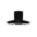 NAS GAS KHD-280 High Performance Non Magnet Stainless Steel Hood with Touch Panel and LED Lights, Featuring Powerful Suction and Tempered Glass Design