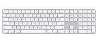 Apple keyboard MK2C3(KB) Magic Keyboard with Touch ID and Numeric Keypad for Mac models with Apple silicon - US English - White Keys
