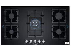 BOSCH PPQ9A6B90 GASHOB 90 cm Self-Sufficient Gas Cooktop with 5 Burners and Tempered Glass Surface